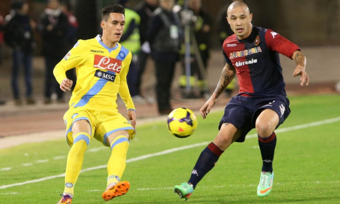 cagliari napoli 1-1 serie a