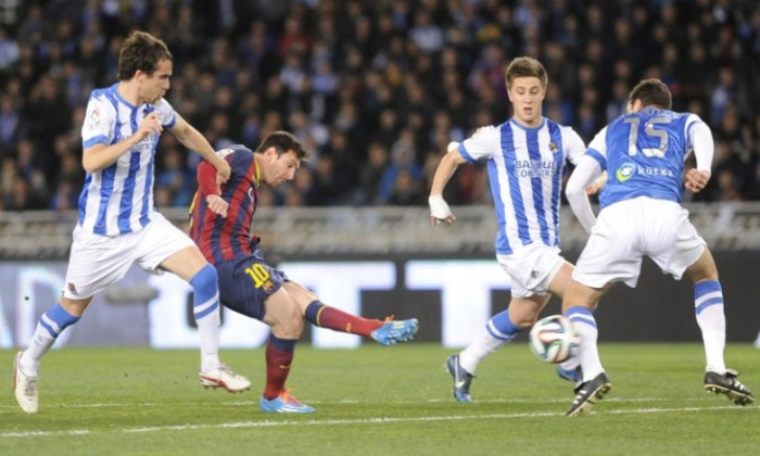 real sociedad messi barcelona