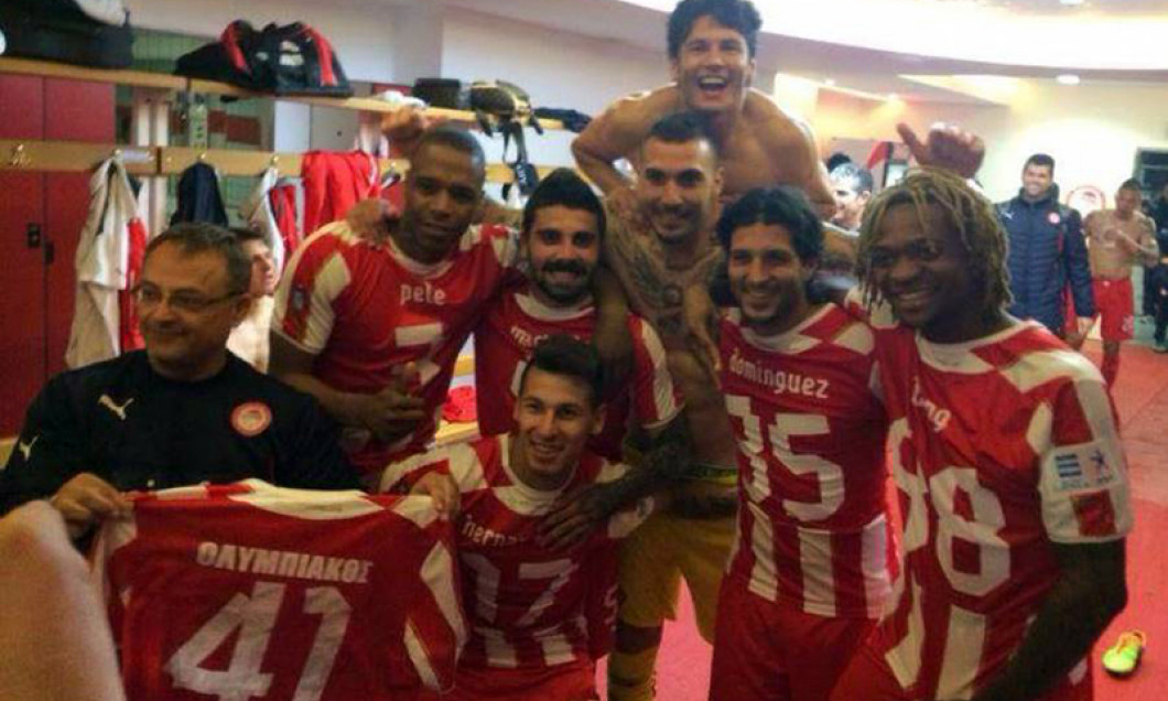 bucurie vestiare Olympiacos