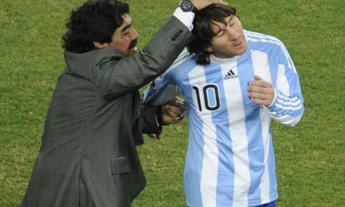 maradona messi