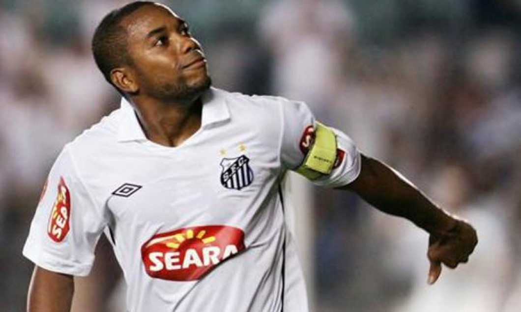 robinho gol santos