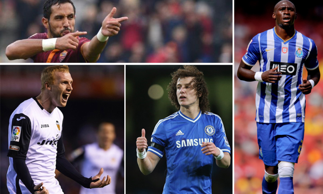 david luiz-mehdi benatia- jeremy mathieu- eliaquim mangala