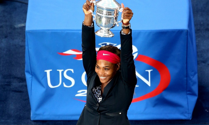 serena williams trofeu us open 2014