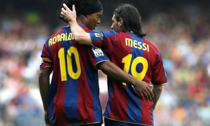 ronaldinho messi