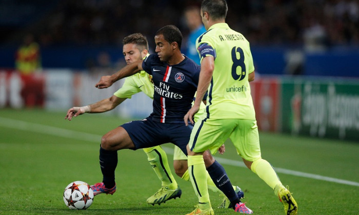 lucas moura psg - barcelona