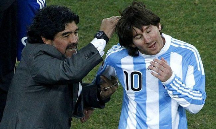 maradona messi