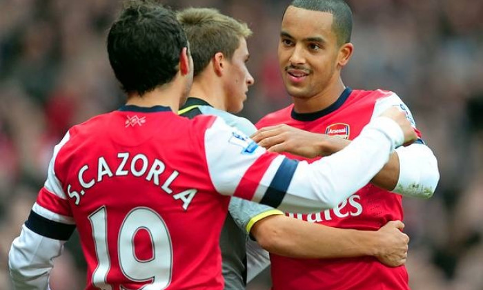 walcott cazorla arsenal