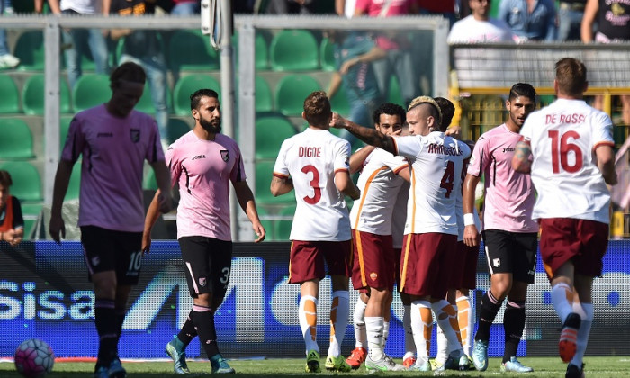 palermo - roma 2-4 serie a