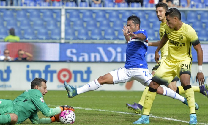 sampdoria - inter 1-1 serie a