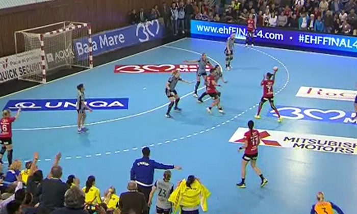 captura gol handbal poarta goala