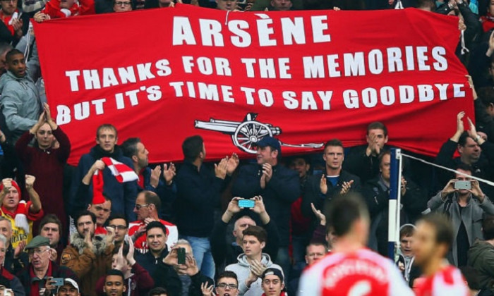 fani arsenal banner wenger