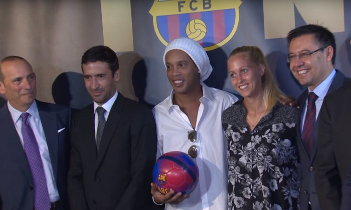 raul ronaldinho barcelona