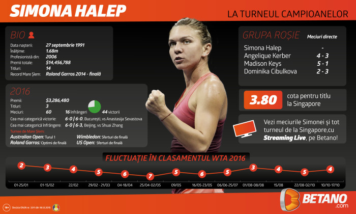 Grafic Cum A Fluctuat Simona Halep In 2016