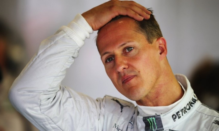 Michael Schumacher, la finalul unei curse de Formula 1