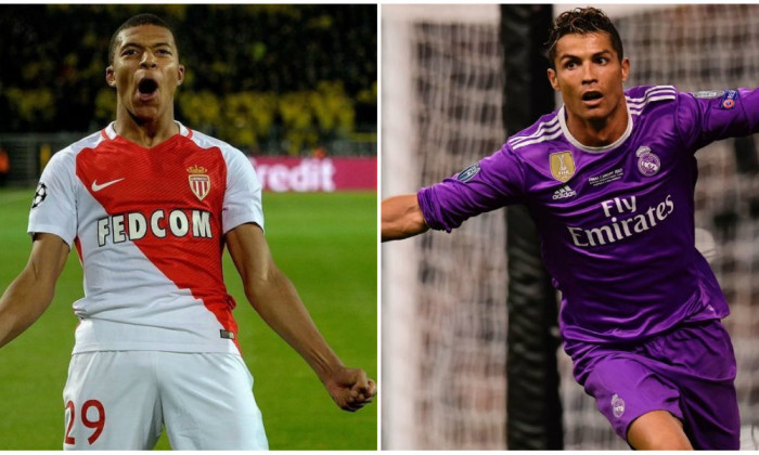 collage mbappe ronaldo