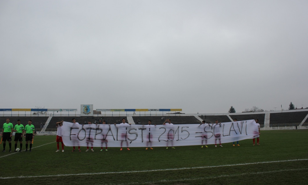 banner protest romania