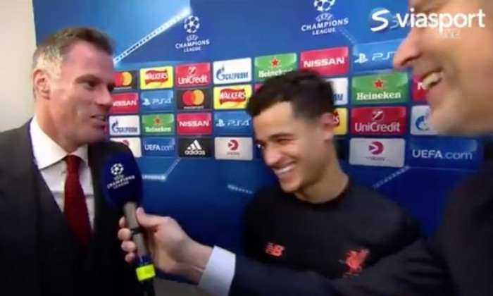 Coutinho-joke-when-Jamie-Carraghers-phone-goes-of