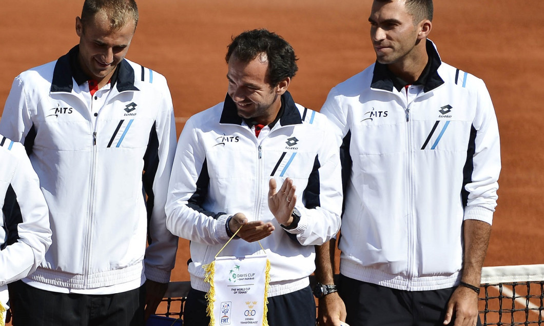 1.TENIS MASCULIN:ADRIAN UNGUR (ROMANIA)-CHRISTIAN LINDELL (SUEDIA), CUPA DAVIS (12.09.2014)