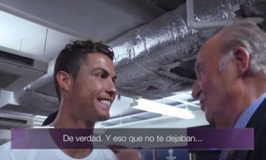 Cristiano Ronaldo și Majestatea Sa Regele Juan Carlos I al Spaniei