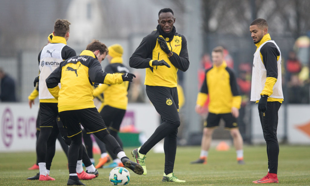 Usain Bolt Trains At Borussia Dortmund