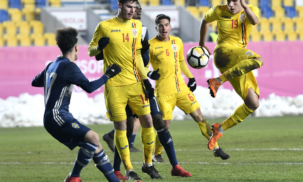 FOTBAL:ROMANIA U19-SUEDIA U19, TURNEUL DE ELITA (24.03.2018)