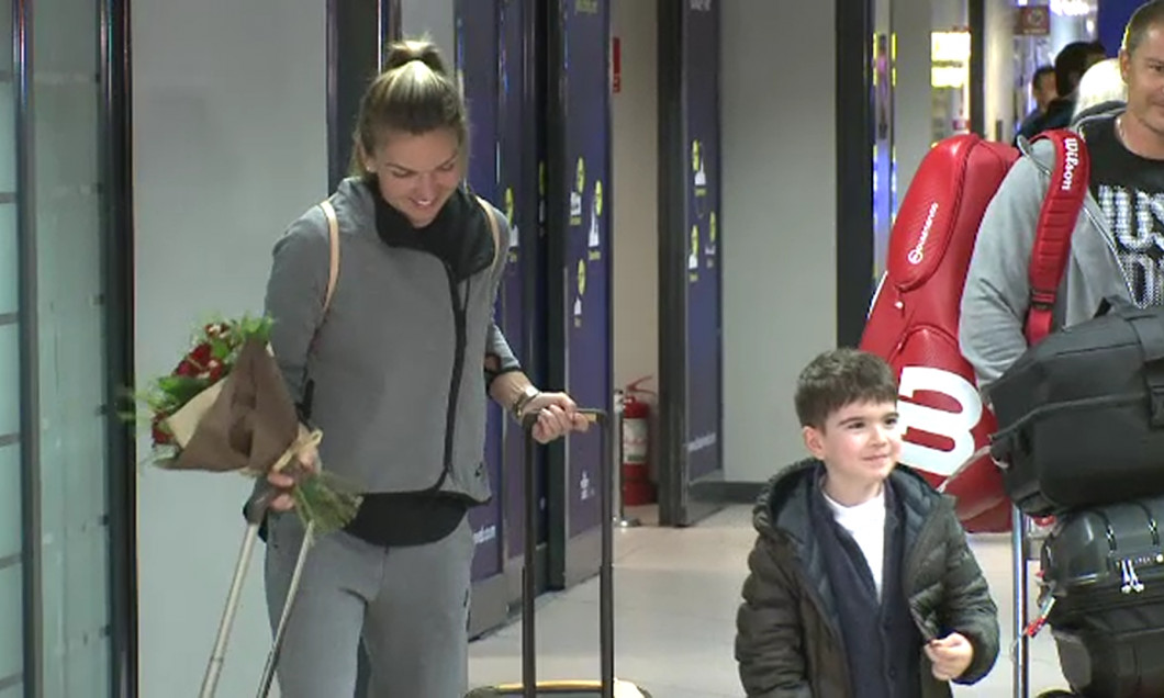 halep flori copil aeroport