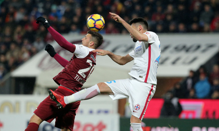 FOTBAL: CFR 1907 CLUJ - STEAUA BUCURESTI, PLAY OFF LIGA 1