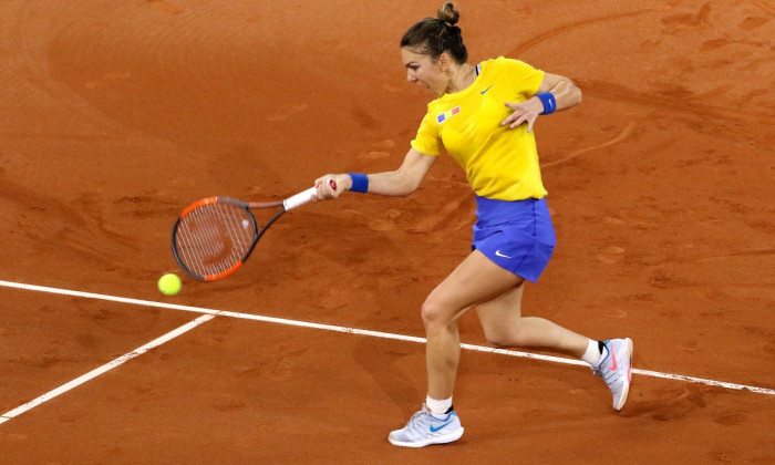 TENIS: SIMONA HALEP VS VIKTORIJA GOLUBIC, FED CUP ROMANIA - ELVE