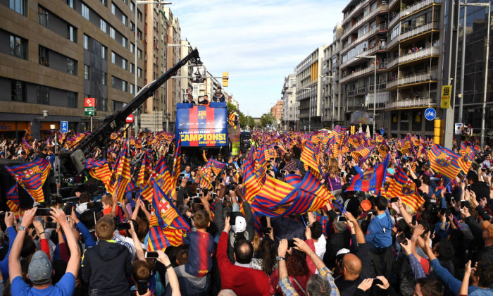 FC Barcelona Victory Parade