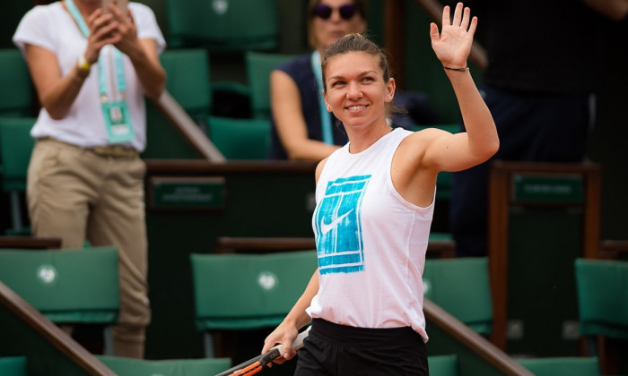 Simona Halep, la Hids Day (Rolad Garros)