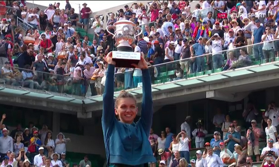 Halep trofeu RG2018