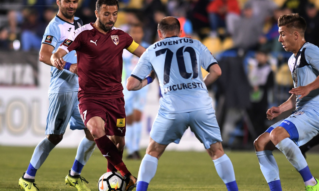 FOTBAL:FC VOLUNTARI-JUVENTUS BUCURESTI, PLAY OUT LIGA 1 BETANO (27.04.2018)