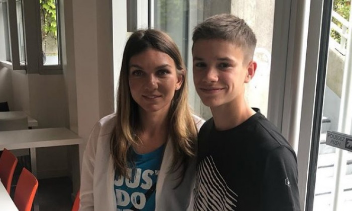 Simona Halep Romeo Beckham