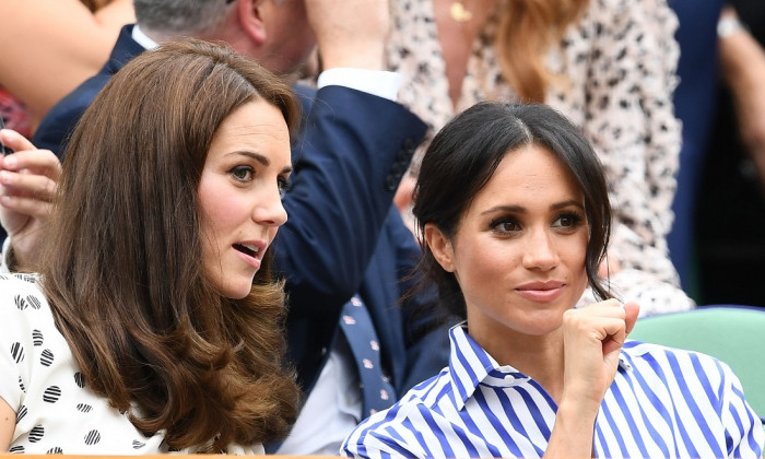 kate middleton meghan markle wimbledon 2018