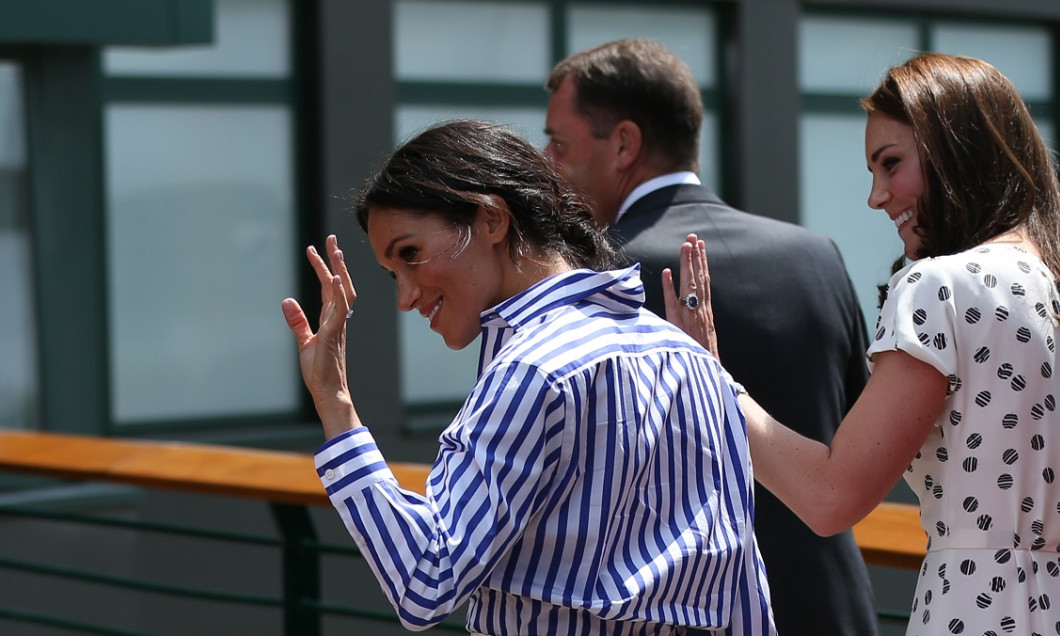 Meghan Markle Kate Middleton Wimbledon 2018