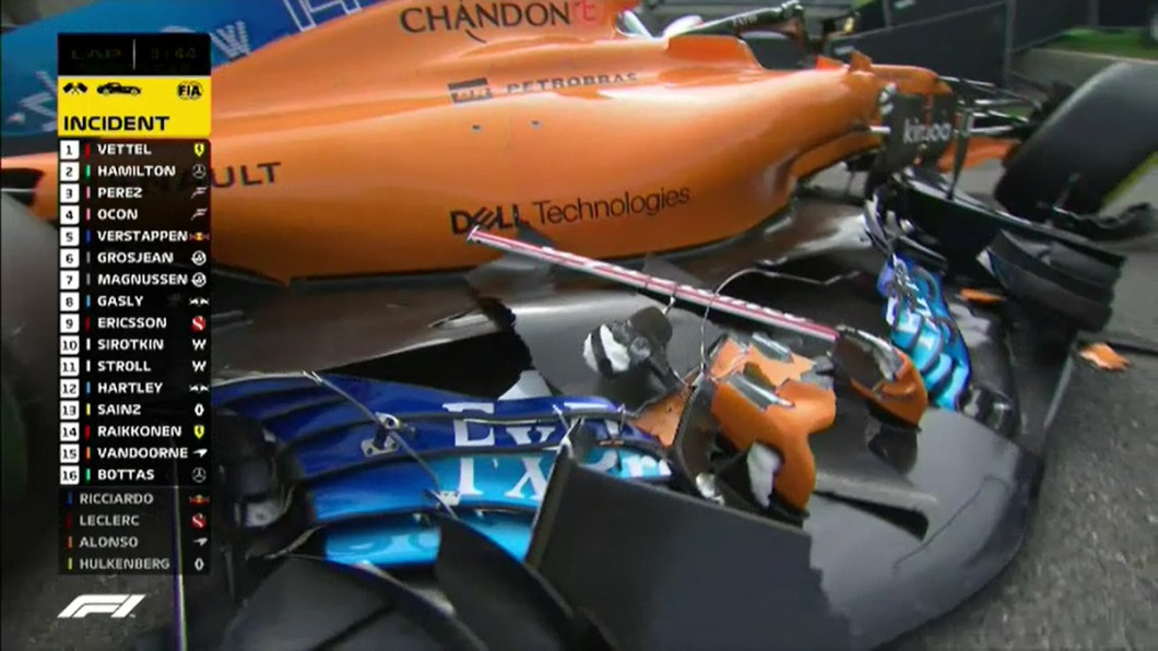 Incident F1 Belgia 9