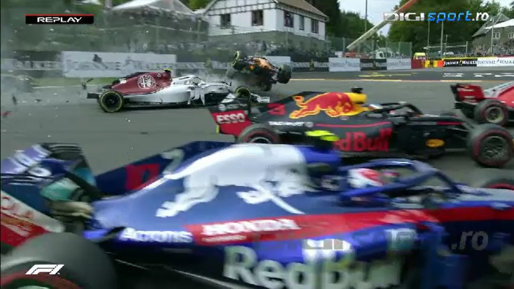 Incident F1 Belgia 4