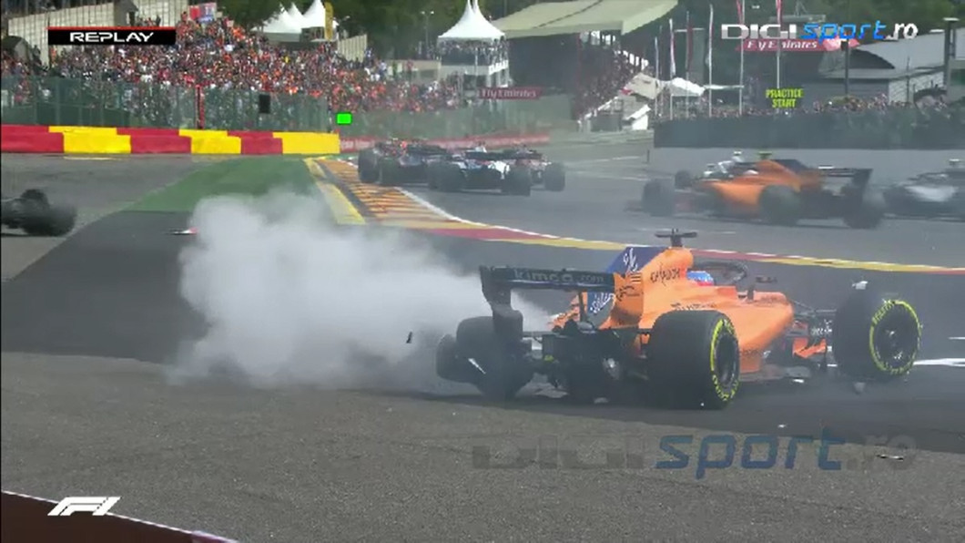 Incident F1 Belgia 3