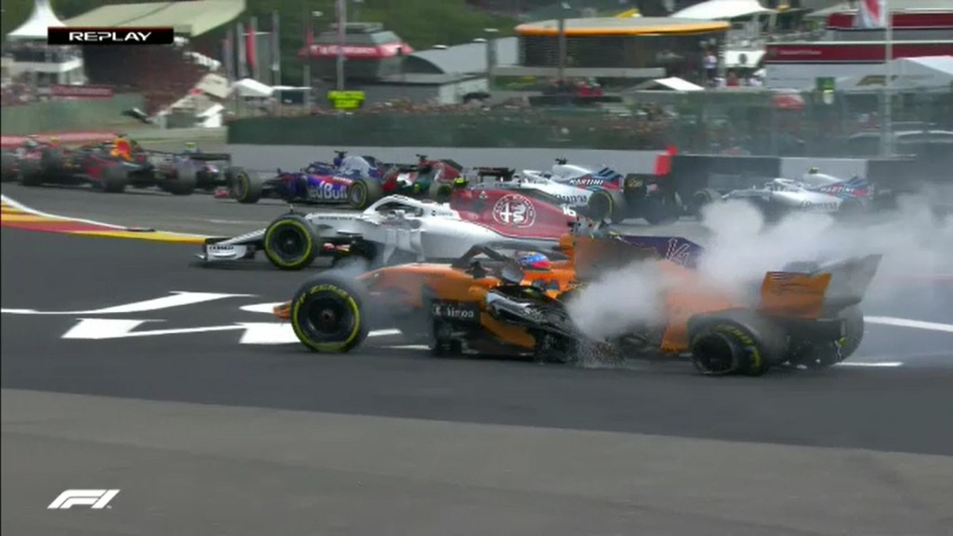 Incident F1 Belgia 6