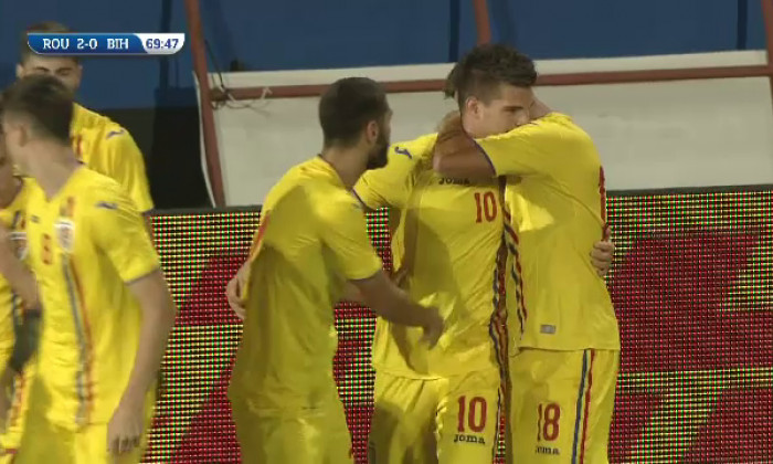 gol ianis Hagi Romania u21 - sport.ro