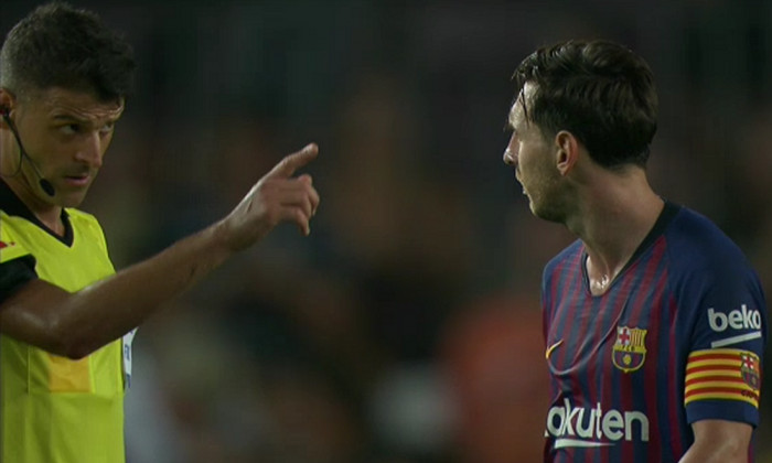 Messi salut arbitru