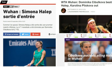 Halep - Cibulkova WTA Wuhan 2018 - presa