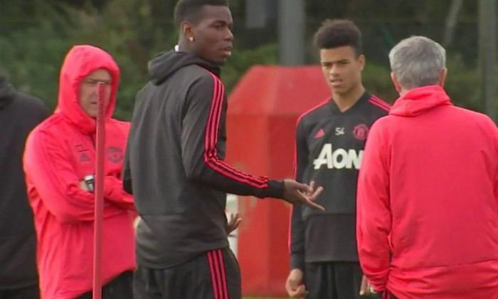 Pogba si Mourinho antrenament