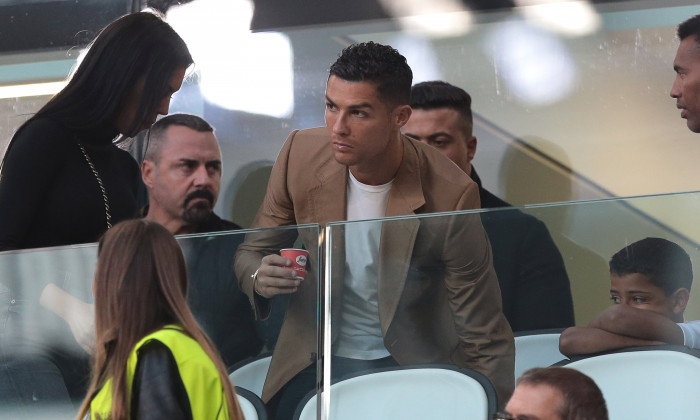 Cristiano Ronaldo şi Georgina, la meciul Juventus - Young Boys 3-0 / Foto: Getty Images