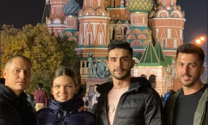 Simona Halep, în Piața Roșie din Moscova