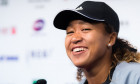 Naomi Osaka, în timpul unei conferințe de presă