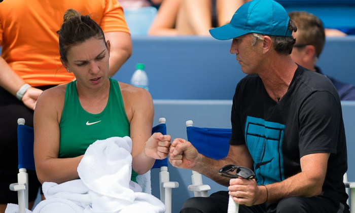 Simona Halep si Darren Cahill