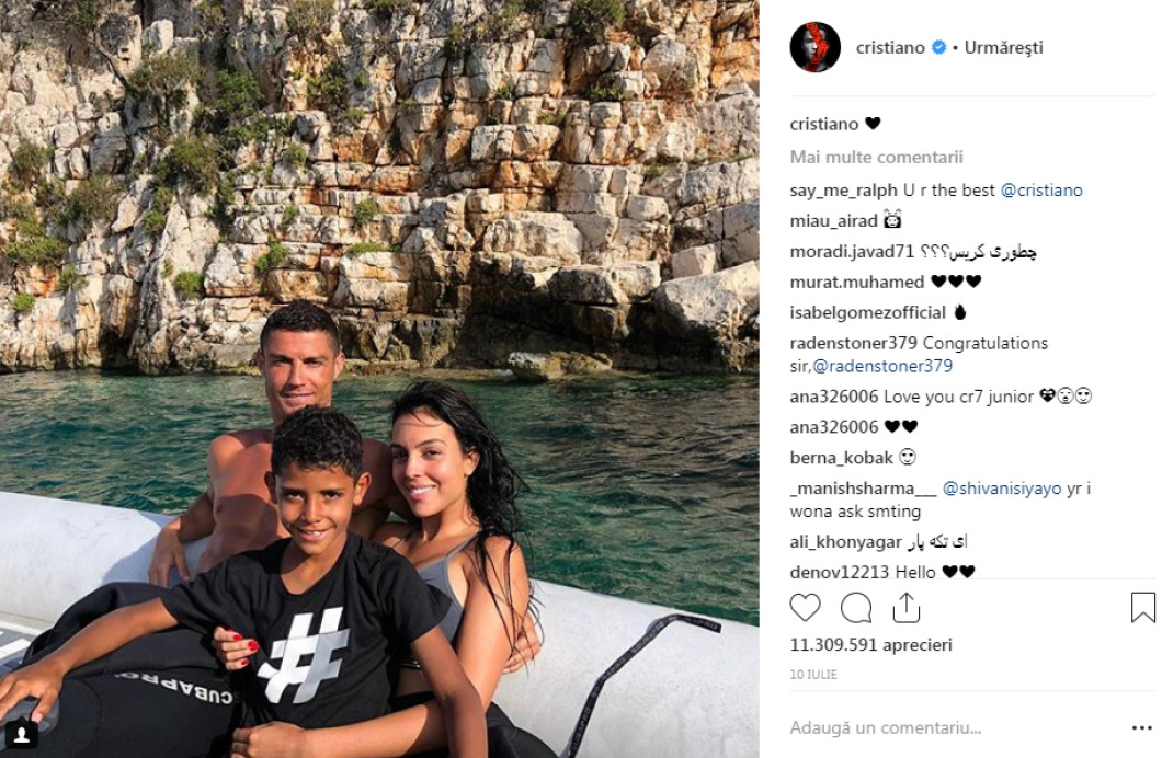 Cristiano Ronaldo Georgina vacanta