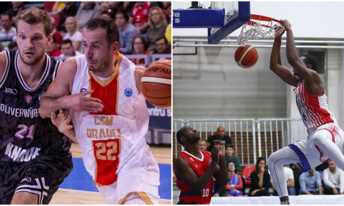 CSM CSU Oradea - Wurzburg 69-82 și Steaua - Bakken Bears 66-100