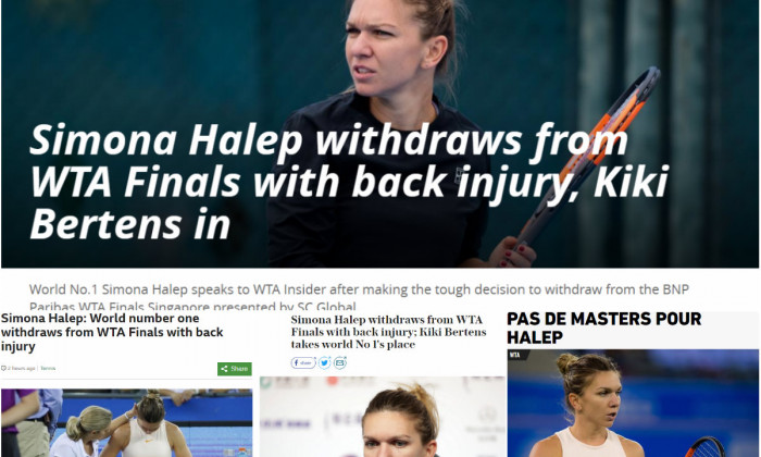 Halep presa internationala